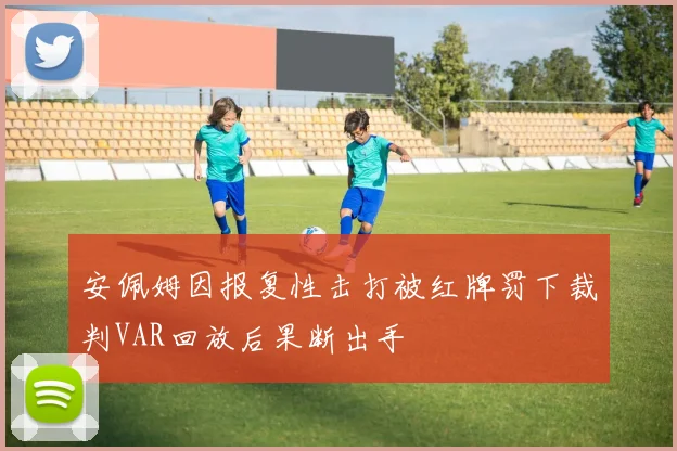 安佩姆因报复性击打被红牌罚下裁判VAR回放后果断出手